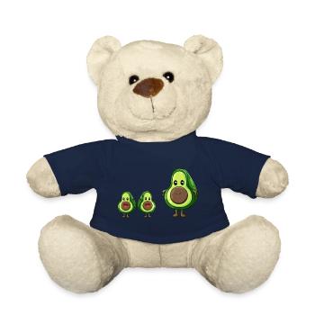 Niedliche Avocado Familie Kinder Geschenk - Teddy - French Navy - Vorne