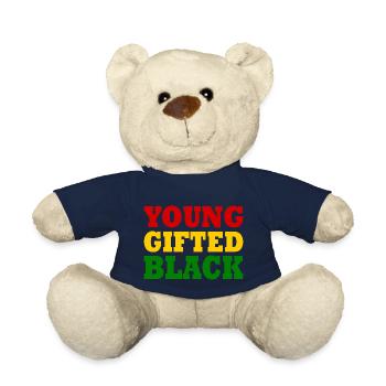 young gifted and black - Nounours - bleu marine - Devant