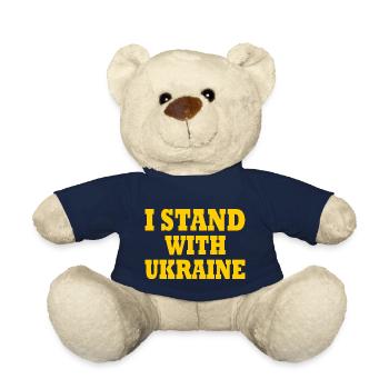 I stand with ukraine - Nounours - bleu marine - Devant