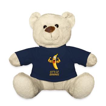 Let's go bananas - Party Banane Muskeln gelb - Teddy - French Navy - Vorne