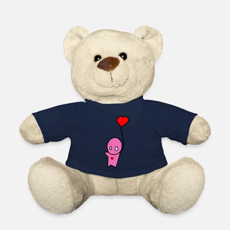Rosa Figur Herz - Teddy - French Navy