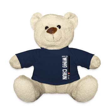 Kung fu Wing Chun Kanji Chinese Martial Art - Teddy Bear - french navy - Front