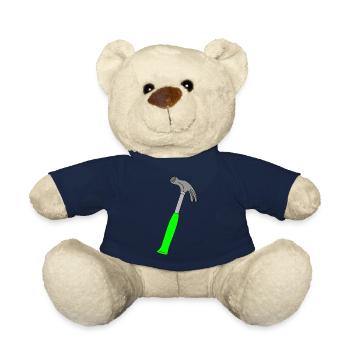 Claw Hammer, Hammer, Handyman, Do-it-Yourselfer - Teddy Bear - french navy - Front