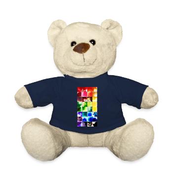water colour - Teddy Bear - french navy - Front
