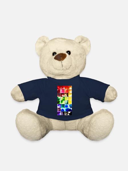 water colour - Teddy Bear - french navy