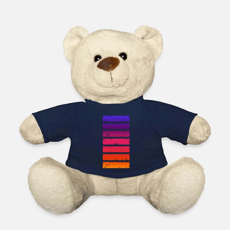 Barre multicolore - Nounours - bleu marine