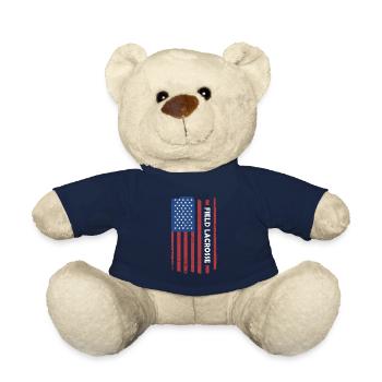 Sport Us Flag Field Lacrosse - Teddy Bear - french navy - Front