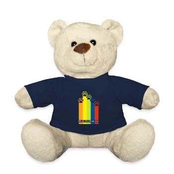 Rainpaw Regenbogen Hundepfote Hund - Teddy - French Navy - Vorne