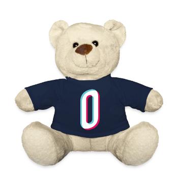 O - Buchstabe O und Zahl 0 Trikotnummer tik tok - Teddy - French Navy - Vorne