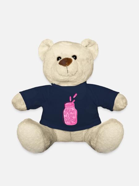 what if i lose my sparkle saying mental health - Teddy Bear - french navy