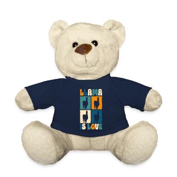 Llama Nutztier Südamerika Sanft - Teddy - French Navy - Vorne