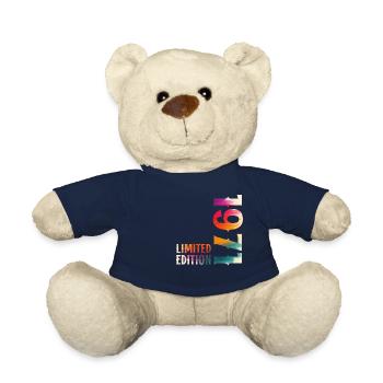 54th Birthday Original Year 1971 - Teddy Bear - french navy - Front