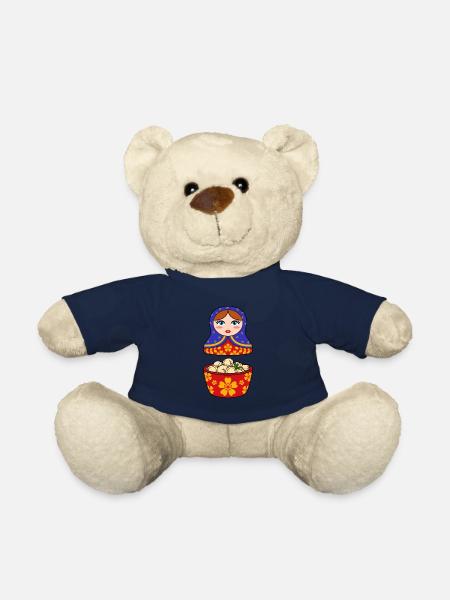 Russie Russe Matryoshka Poupée russe Pelmeni - Nounours - bleu marine