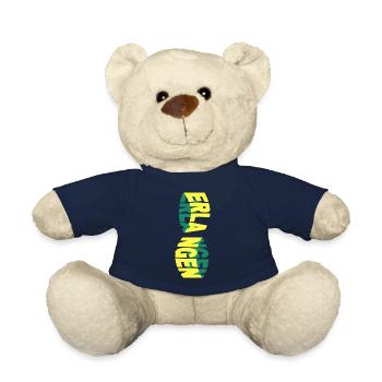 Erlangen Deutschland Stadt Skyline Schrift Bunt - Teddy - French Navy - Vorne
