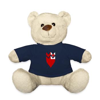 Tonga Coat of Arms Flag - Teddy Bear - french navy - Front
