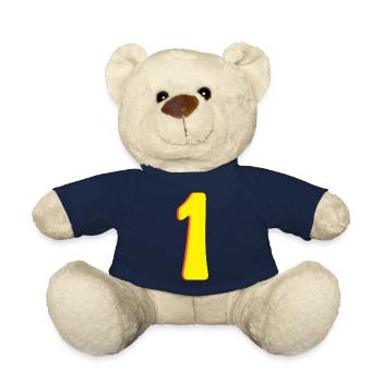 Numéro Un Jaune - Un - Un - Nounours - bleu marine - Devant