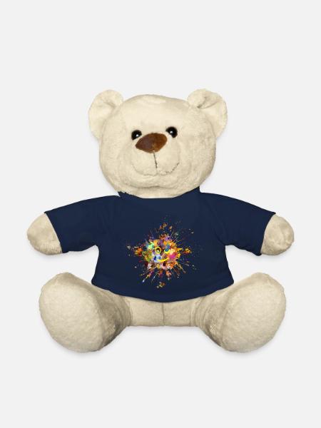 couleur taches - Nounours - bleu marine