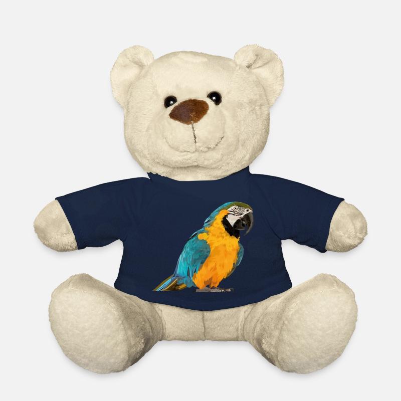 blauer und gelber Ara - Teddy - French Navy