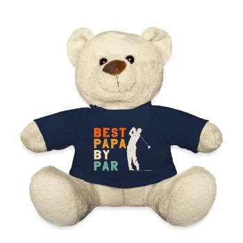Best Papa by Par Golf Father's Day Quarantine 2020 - Teddy Bear - french navy - Front