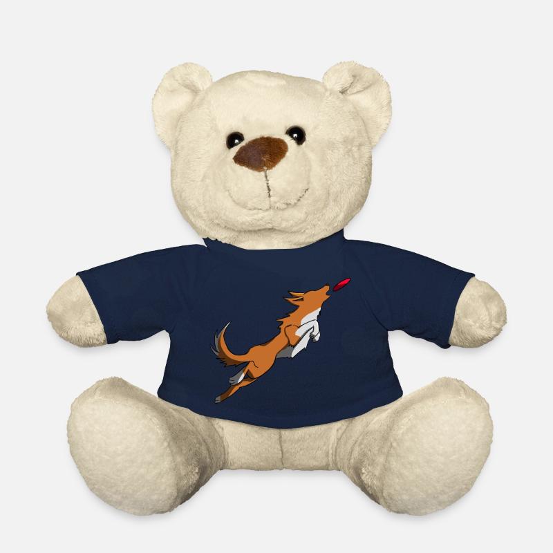 Discdog freestyle distance chien marron - Nounours - bleu marine