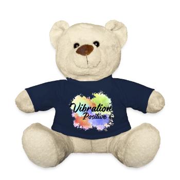 T-shirt vibration positive. - Nounours - bleu marine - Devant