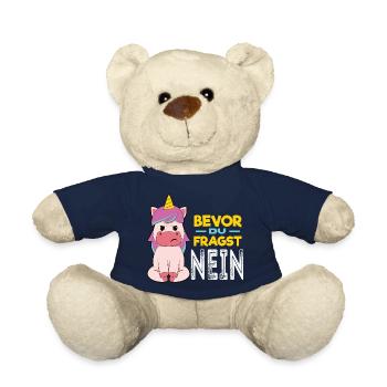 Before you ask Unicorn - Teddy Bear - french navy - Front