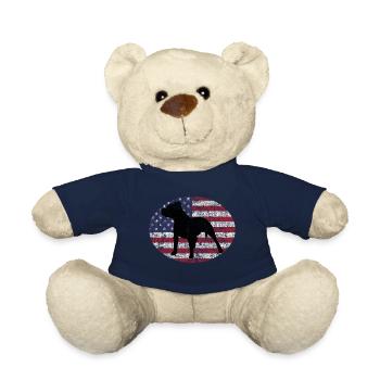 Pitbull Dog American Staffordshire USA Staffy - Teddy Bear - french navy - Front