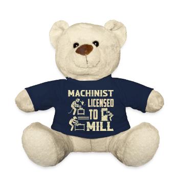 Machinist - licensed to mill Operator CNC - Teddy Bear - french navy - Front