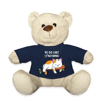 To do list , Nothing - Teddy Bear - french navy - Front
