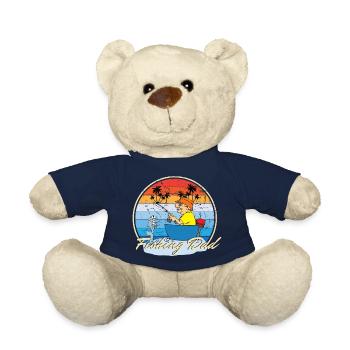 Pêche Papa Pêcheur Pêcheur Père et Fils - Nounours - bleu marine - Devant