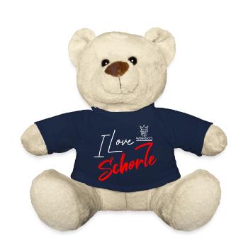 Winegod lustiger Spruch I love Schorle - Teddy - French Navy - Vorne