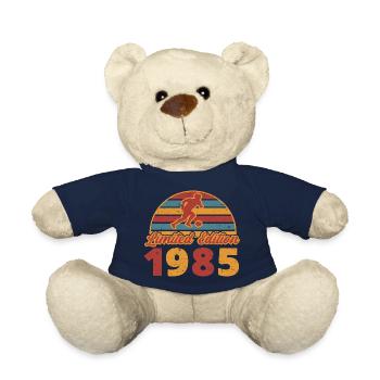 Football Footballer Sports Birthday Year of construction 1985 - Teddy Bear - french navy - Front