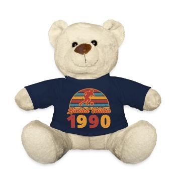 Anniversaire de footballeur footballeur 1990 - Nounours - bleu marine - Devant