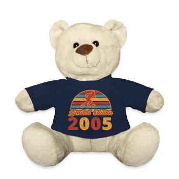 Football Footballer Football Player Birthday 2005 - Teddy Bear - french navy - Front