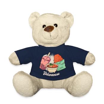 Taiwan National Dish Taiwanese Food Taiwanese - Teddy Bear - french navy - Front