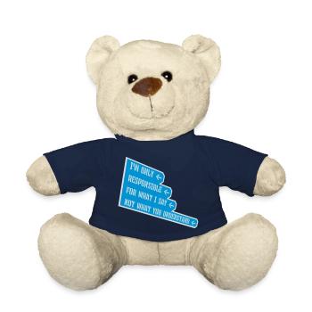 ce que je dis citation - Nounours - bleu marine - Devant