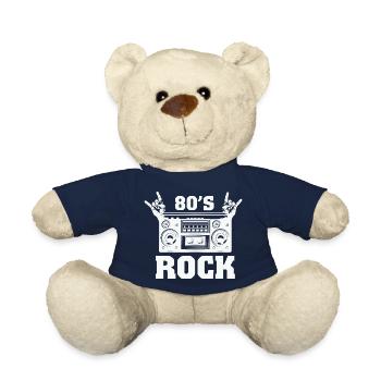 Rock and Roll 80's - Music Band - Nounours - bleu marine - Devant