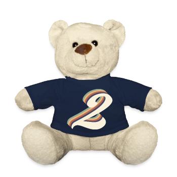 2nd anniversary vintage - Teddy Bear - french navy - Front