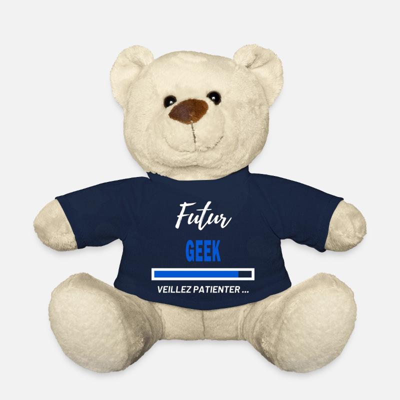 Futur Geek Panneau Patient - Nounours - bleu marine