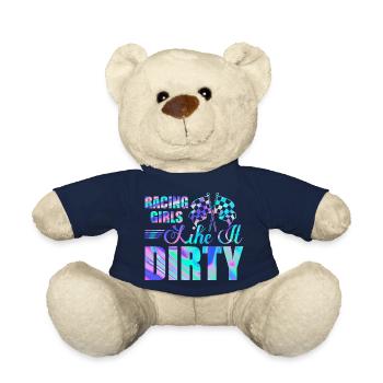 Racing Girls Like It Dirty Drag Racer Muscle Car - Teddy - French Navy - Vorne