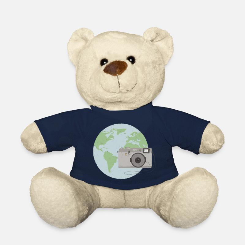 Weltkugel mit Kamera - Teddy - French Navy