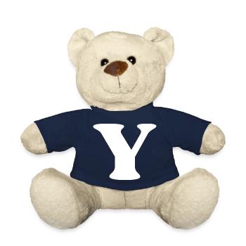Letter y - Teddy Bear - french navy - Front