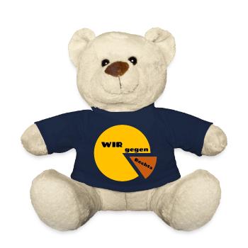 WE against the Right - Statement against Intolerance - Teddy Bear - french navy - Front