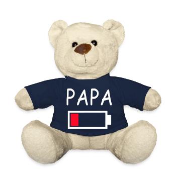 Batterie Papa Batterie Papa Vide Batterie Papa Batterie - Nounours - bleu marine - Devant