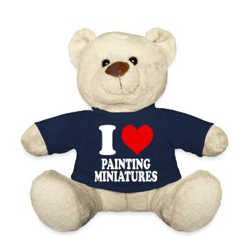 Ich liebe es, Miniaturen zu malen - Teddy - French Navy - Vorne