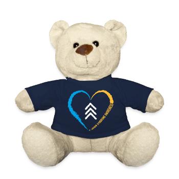 Down Syndrome Awareness Arrows Trisomy 21 T21 Men - Teddy Bear - french navy - Front