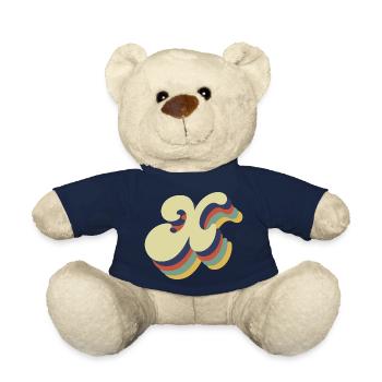 Retro x Letter - Teddy Bear - french navy - Front