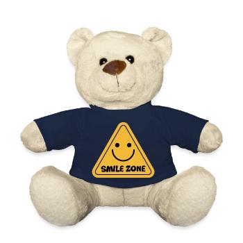 Smile Zone Happy Yellow Ästhetischer Sommersonnenschein - Teddy - French Navy - Vorne