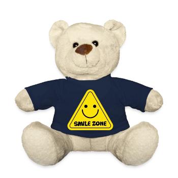 Smile Zone Happy Yellow Ästhetischer Sommersonnenschein - Teddy - French Navy - Vorne