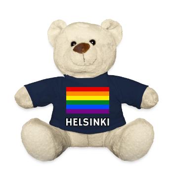 Pride Flag Helsinki - Teddy Bear - french navy - Front